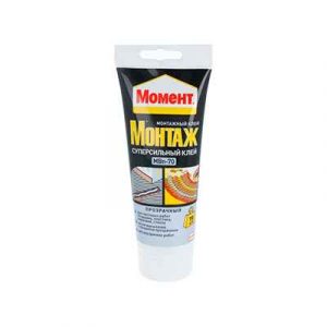 Жидкие гвозди Момент Монтаж МВп-70 суперсильный прозрачный 185мл (1317 — изображение 1