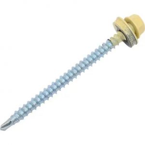 №57  САМОРЕЗ КРОВЕЛЬНЫЙ 4,8*70  RAL 1014 (1КГ) — изображение 1