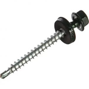 №64  САМОРЕЗ КРОВЕЛЬНЫЙ 4,8*51  RAL 6005 (1КГ) — изображение 1