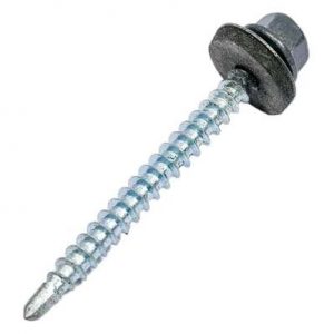 №68  САМОРЕЗ КРОВЕЛЬНЫЙ 4,8*51  RAL 7024 (1КГ) — изображение 1