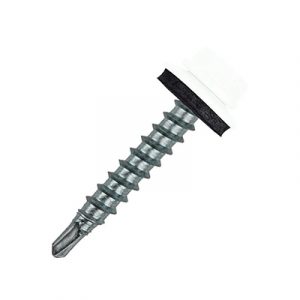 Саморез кровельный 4,8*35 RAL 9003 (1КГ) по дереву — изображение 1