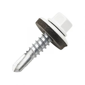 Саморез кровельный 5,5*19 RAL 9003 (1КГ) по металлу — изображение 1