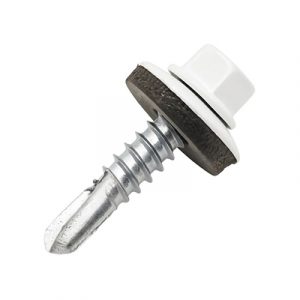 Саморез кровельный 5,5*25 RAL 9003 (1КГ) по металлу — изображение 1