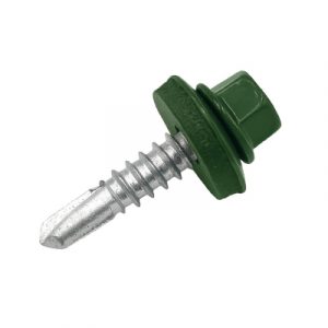 Саморез кровельный 5,5*19 RAL 6005/зел.мох (1КГ) по металлу — изображение 1