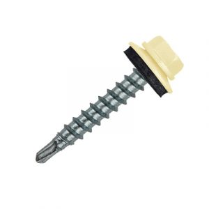 Саморез кровельный 4,8*29 RAL 1014 слон.кость (1КГ) по дереву — изображение 1