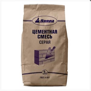 Цементная смесь серая 2кг, Диола — изображение 1