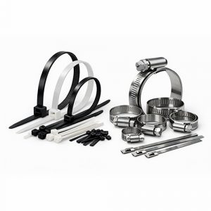 Хомуты нейлоновые и стальные