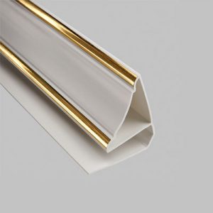 Плинтус потолочный золото пвх/ 30 — изображение 1