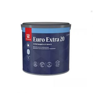 Краска влагостойкая Euro Extra 20 C п/мат 2,7л/1 — изображение 1