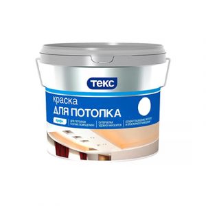 Краска для потолка Текс Профи супербелая 1,8л/1 — изображение 1