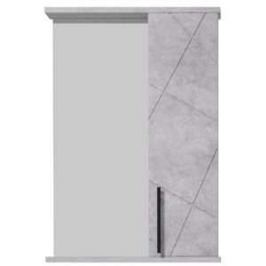 Зеркало-шкаф ГЕОМЕТРИЯ 50 бетон лофт — изображение 1