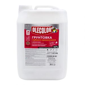 Грунтовка глубок.проникн.акрил 10 кг OLECOLOR — изображение 1