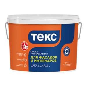 Краска для фасадов и интерьеров Текс VVA 13кг/8,4л — изображение 1