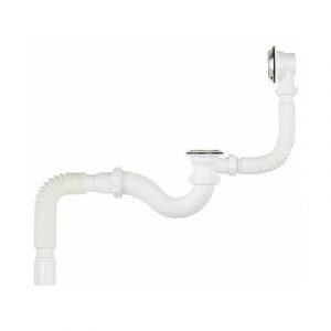 Сифон для ванны AQUANT V155 1/2х40 с гибкой трубой 40х40/50 — изображение 1