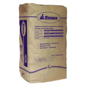 Песок строительный сеяный 5кг, Диола — изображение 1