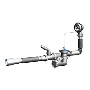 Сифон для ванны AQUANT V256 1/2х40 с гибкой трубой 40х40/50 — изображение 1