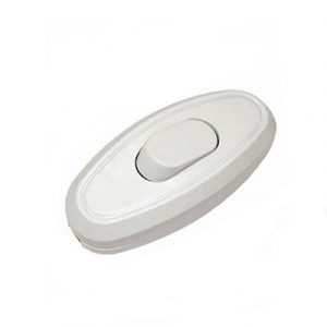 Выключатель на шнур 6А 250В белый "TDM" — изображение 1