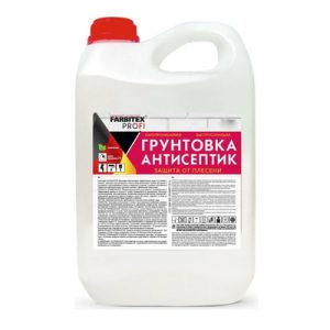 Грунтовка антисептик акрил. 5кг Farbitex Профи — изображение 1