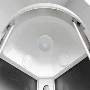 Душевая кабина "BST" 85*85 высокий поддон белая матовая — изображение 3