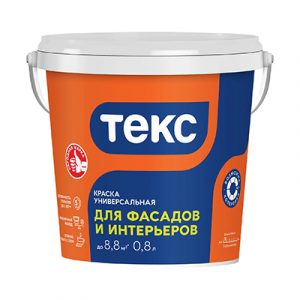 Краска для фасадов и интерьеров Текс VVA 1,2кг/0,8л — изображение 1