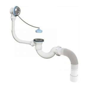 Сифон для ванны СанДесант V155-АК 1/2х40 c гибкой трубой 40х40/50 — изображение 1