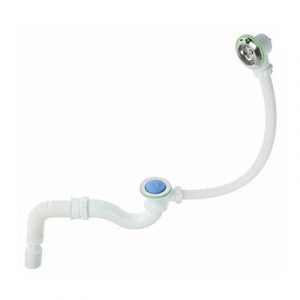 Сифон для ванны СанДесант V156-AK 1/2х40 c гибкой трубой 40х40/50 — изображение 1