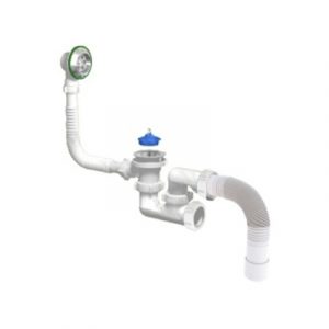 Сифон для ванны СанДесант V250-АК 1/2х40 с гибкой трубой 40х40/50 — изображение 1