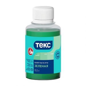 Колер паста Текс зеленый 100мл/30 — изображение 1