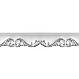 Плинтус потолочный потолочный Серебро 7023 55/40/2м — изображение 2