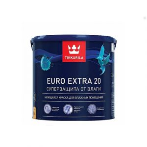 Краска влагостойкая Euro Extra 20 А п/мат 2,7л/1 — изображение 1