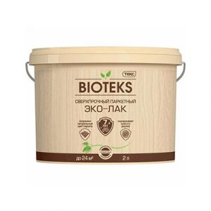 Сверхпрочный Паркетный Эко-Лак Биотекс LD п/мат 2,0л — изображение 1
