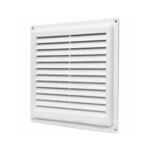 Решетка вентиляционная 175*175 неразъемная с москитной сеткой — изображение 1