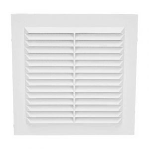 Решетка вентиляционная 150*150 металл с покрытием (белый) — изображение 1