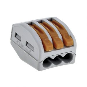 Соединительная клемма с рычажком 3-х проводная 32А "СМК" — изображение 1