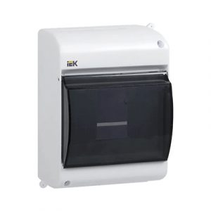 Бокс навесной IEK KREPTA КМПн 2/4 c крышкой 4 модуля IP30 — изображение 1