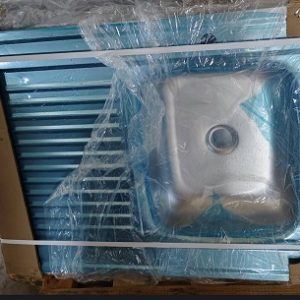 Мойка нержавеющая накладная 80*60*0,4 правая+выпуск — изображение 2
