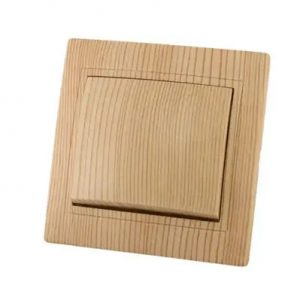 Выключатель врезной 1-кл. сосна "Таймыр" ЭКО "TDM" — изображение 1