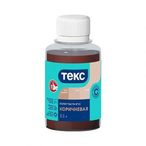 Колер паста Текс коричневая 100мл/30 — изображение 1