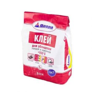 Клей для облицовки печей и каминов "+850С°" Д-314 5кг, Диола — изображение 1