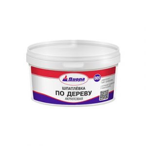 ШПАТЛЕВКА АКР.П/ДЕР.СОСНА 1кг Д-005/ЕВРОБАНКА — изображение 1