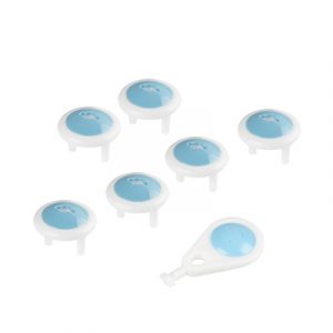 Заглушки для розетки (6шт + ключ) "Рыжий кот" — изображение 1