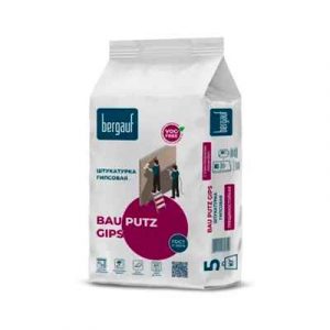 Штукатурка гипсовая Bau Putz Gips 5кг, Бергауф — изображение 1