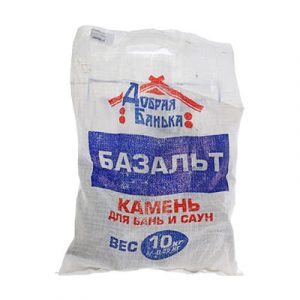 Камни для бани "БАЗАЛЬТ" 10кг мешок колотый — изображение 2