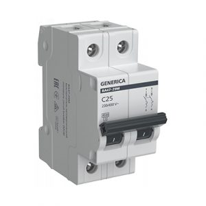 Автомат IEK GENERICA BA47 2P 25A 4,5кА — изображение 1