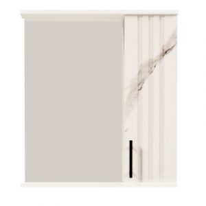 Зеркало-шкаф 60 Мантуя МОНТЕ БЕЛЫЙ — изображение 1