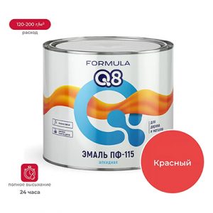 Эмаль ПФ-115 Formula Q8 красная 1,8кг — изображение 1