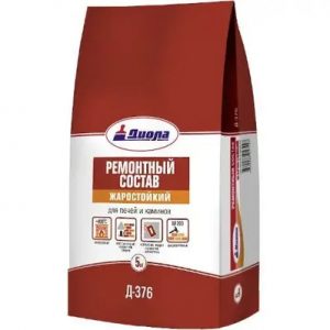 Штукатурка жаростойкая глино-шамотная Д-374 5кг, Диола — изображение 1
