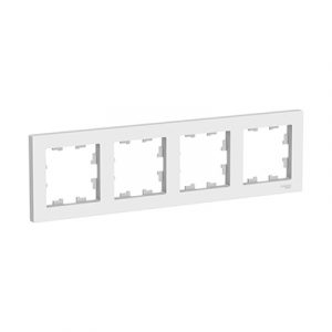 Рамка 4м. белый "ATLAS" — изображение 1