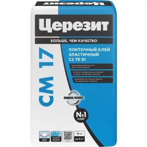 Клей для плитки CM17 25кг, Церезит — изображение 1