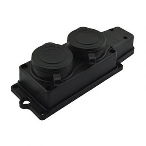 Колодка "NE-AD" каучук с крышкой черная 2м — изображение 1